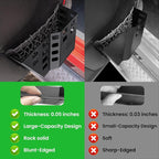 Metal Front Door Pocket Storage Box for Jeep Wrangler JK JKU 2018 2017 2016 2015 2014 2013-2007 2/4 Door Accessories, Door Organizer Molle Panels, Flag, 2PCS