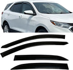 4-Piece Set Extra Durable Window Deflectors Rain Guards for 2018-2024 Chevrolet Equinox,Tape on Window Vent Visors,UV-Resistant & Noise Reduction,Rain Deflectors for Car Windows