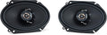 KFC-C6866R Road Series Car Speakers (Pair) - 6"x8" 2-Way Car Coaxial Speakers, 250W, 4-Ohm Impedance, Cloth Woofer & Balanced Dome Tweeter, Heavy Duty Magnet Design