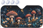 Windshield Sun Shade Mushroom Forest Vintage Moon Car Front Window Sunshade Cover for Truck SUV Blocks UV Rays Automotive Visor Interior Protector 55 x 30 inch