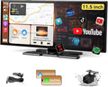 Largest 11.5 inch Wireless CarPlay Screen for Car,Built-in N-etflix/YouTube/TikTok and other apps,A-pple CarPlay & Android Auto screen with1080P Backup Camera/Navigation/Voice Control,for All Vehicles