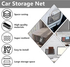 2 PCS Car Net Pocket, ABS Plastic Frame Cargo Net Storage Car Pockets Phone Net, Cars Mesh Nets Pockets with Screws for Auto, RV, Boat, and Camper Storage Nets (11.8 x 7.9 Inch)