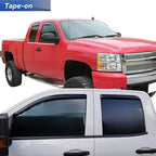 Rain Guards for 14-18 Chevy Silverado/GMC Sierra 1500 Extended Cab | In Channel Window Visors for Chevrolet Silverado/GMC Sierra 2500HD/3500HD Extended Cab,4Pcs Side Window Wind Deflectors