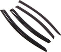 WD2-307HB Dark Smoke 4 Pcs Set Window Visor (Outside Mount) Deflector Rain Guard Compatible with 2008-2009 Mazda Mazda6 Hatchback