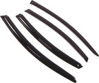 WD2-307 Dark Smoke 4 Pcs Set Window Visor (Outside Mount) Deflector Rain Guard Compatible with 2008-2009 Mazda Mazda6