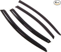Outside Mount Window Vent Visors Rain Guards Compatible with Mazda Mazda6 Sedan 2008-2009 | Side Window Wind Deflectors Rain Shields | Smoke Tinted, 4 Pcs Set, DGWV-307