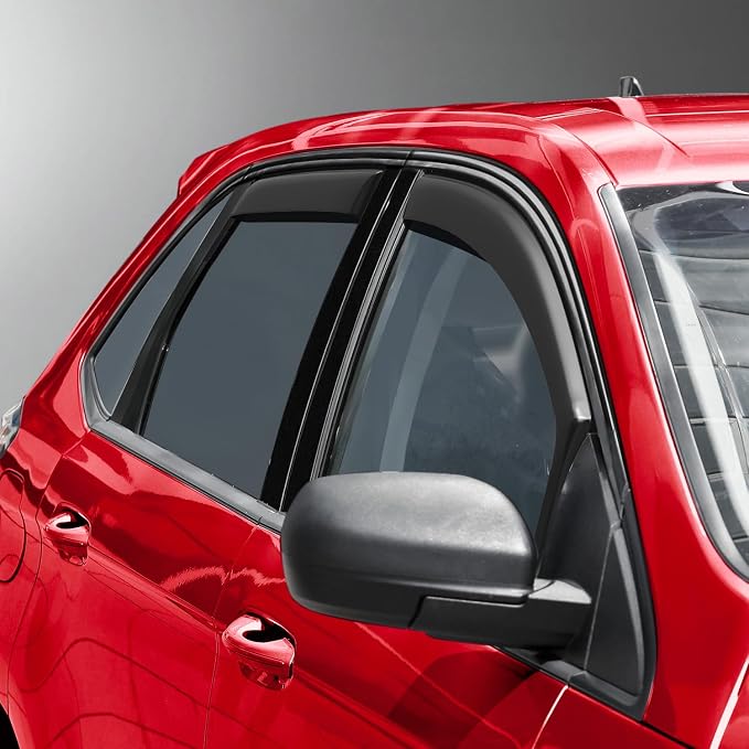 Voron Glass in-Channel Extra Durable Rain Guards for Ford Edge 2015-2024, Window Deflectors, Vent Window Visors, 4 Pieces - 200813