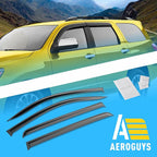 Extra Durable Window Deflectors Tape-On Window Visors Rain Guards Fit for Toyota Sequoia 2008-2022, Sun Visors, Wind Vent for Shades, Exterior Car Accessories - 4pcs. AG0693