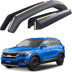 Goodyear Shatterproof in-Channel Window Deflectors for Kia Seltos 2021-2026, Rain Guards, Window Visors for Cars, Vent Deflector, Car Accessories, 4 pcs - GY008487