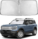 Windshield Sunshade Compatible for Ford Bronco Sport 2021-2024 2025 2026, Sun Visor for Front Windshield & Window Sun Shade Cover, UV Heat Blocker & Protector, Car Accessories