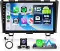8 Core 6G+128G Android Car Radio for Honda CRV 2007-2011, 9" IPS Touchscreen with Wireless Carplay & Android Auto & Mirror Link, Backup Camera, Bluetooth, FM/RDS/GPS/DSP/USB/WiFi