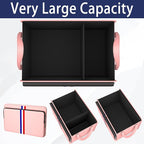 Trunk Organizer for Car, Waterproof Collapsible 3 Compartments Car Organizer, Foldable Storage for Car Accessories, Tools, Sundries for Women Men, Tote Bag (Pink, Standard)