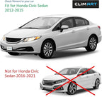 in-Channel Incredibly Durable Rain Guards for Honda Civic 2012-2015 Sedan, Original Window Deflectors, Vent Window Visors, Vent Deflector, 4 pcs. - 612309