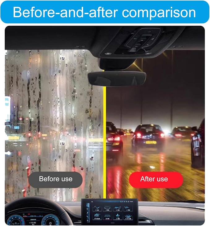 Rain And Fog Glass Cleaner Car Window Cleans Solution Suitable For Improve Visibility No Residues Left Behind Home Use