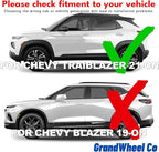 GrandWheel Window Deflectors Smoke Tinted in-Channel Side Window Vent Visor Deflectors Rain Guards Compatible with Chevrolet (Chevy) Trailblazer 2021-2026 - 4pcs. GW0869