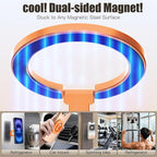 Magnetic Phone Ring for MagSafe Dual-Sided Magnetic Phone Grip Magnet Phone Stand Grip Compatible with iPhone 17/16/15/14/13 Pro Max Plus Mag Safe Accessory for Car Mounts (Orange)