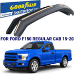 Goodyear Shatterproof in-Channel Window Deflectors for Ford F150 2015-2020 Regular Cab, Rain Guards, Window Visors, Vent Deflector, Vent Visor, Truck Accessories, 2 pcs - GY008127