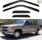 Window Visors Rain Guards for 1988-1999 Chevy/GMC C1500/ C2500/C3500/ K1500/ K2500/ K3500 Extended Cab, Out-Channel Window Vent Wind Deflectors Visors Shades