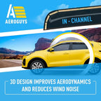 Extra Durable Window Deflectors in-Channel Window Visors Rain Guards Fit for Kia Sportage 2017-2022, Sun Visors, Wind Vent for Shades, Exterior Car Accessories - 4pcs. AG0090