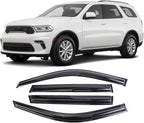 Tape-On Window Visors Deflectors Rain Guards 4 Piece Set ‎Compatible with 2011-2023 Dodge Durango 94267