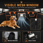 Back Seat Extender for Dogs,Dog Car Seat Cover for Back Seat with Hard Bottom Holds 500 lbs,Car Seat Protector,Waterproof Extender for Dogs,Pet Bed for Full Size F150/RAM1500/Silverado Crew Cab Pickup