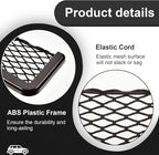4 Pcs Boat Storage Net Bag, ABS Plastic Car Framed Mesh Net Holder, Phone & Cargo Organizer with Screws for Auto, Rv, Boat, Pontoon, Truck Pocket Storage (16 x 8 Inch)