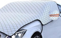 Car Windshield Cover, 91"x98" Heavy Duty Hail Protector Car Cover, Waterproof Windproof Dustproof Car Half Car Cover Sunshade, All-Season Versatility Universal Fit SUV/Truck/Sedan (Silver)