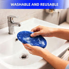 Windshield Cleaning Tool, Car Window Cleaner Windshield Cleaner with 4 Reusable and Washable Microfiber Pads and Extendable Handle Auto Inside Glass Wiper Kit