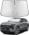 Windshield Sunshade Compatible for Cadillac Escalade 2021-2024 2025 2026, Sun Visor for Front Windshield & Window Sun Shade Cover, UV Heat Blocker & Protector, Car Accessories