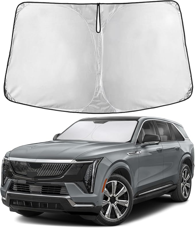 Windshield Sunshade Compatible for Cadillac Escalade 2021-2024 2025 2026, Sun Visor for Front Windshield & Window Sun Shade Cover, UV Heat Blocker & Protector, Car Accessories