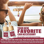 Car Air Freshener Diffuser 2 Pack Hanging Air Freshener Diffuser - Mahogany Apple Fragrance Oil Air D iffuser for Car, 45+ Days Long Lasting Fragrance Made in USA （MA112）