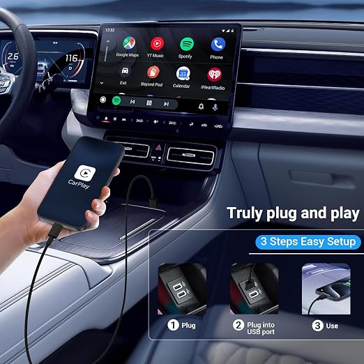 Car CarPlay Cable for iPhone 17, 16, 15 USB C Charger Cord, 3-Pack 3FT USB A to USB C Charging Cable for Apple iPhone 17/17 Pro/Air/16e/16/15 Pro Max/Plus Cord, for iPad Pro/Air,Black