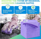Purple Microfiber Cleaning Cloth 12 Pack 12.5 x 12.5 Inch Microfiber Towels for Cars Ultra Absorbent Cleaning Rags Lint Free Cleaning Towels for Household Kitchen, Window Car