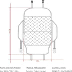 Seat Back Protector,Shields Seat Backs From Kicks and Adds Storage | Keeps seat backs looking new for a long time. Easy to install and clean. 2-piece set