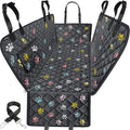 Dog Car Seat Cover for Pets 100% Waterproof Seat Cover Hammock 600D Heavy Duty Scratch Proof Nonslip Durable Soft Back Seat Covers for Full Size Trucks