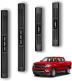 4PCS Car Door Edge Guards Door Sill Protector for Chevy Colorado & GMC Canyon 2015-2022 Accessories ABS Plastic Material Matte Black Car Door Threshold Protection