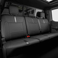 for Ford F150 Seat Covers 2015-2023 2024 2025 2026 (Only Rear Seat Covers), Leather Truck Seat Covers Custom Fit for F-150 XL XLT (Only SuperCrew/Crew Cab), Waterproof Car Accessories, Black