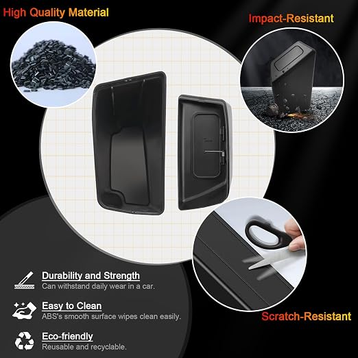 for Corolla Cross Trash Can for 2022-2025 Toyota Corolla Cross Small Car Trash Bin for Side Front Left Door Mini Trash Garbage Bin w/Lid for Toyota Accessories (Corolla Cross Left Side)