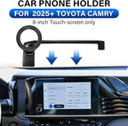 Car Phone Holder for Toyota Camry LE/SE 2025-2026 Accessories 8-inch Screen | Magsafe Strong Magnetic Phone Mount for iPhone, 360° Hands-Free No Air Vent Blockage One-Hand Operation Stable Stand
