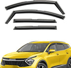 Extra Durable Window Deflectors in-Channel Window Visors Rain Guards Fit for Kia Sportage 2023-2026, Sun Visors, Wind Vent for Shades, Exterior Car Accessories - 4 pcs. AG0860