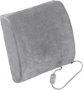 Comfort Touch Heated Lumbar Support Cushion, Gray