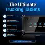 Rand McNally GPS Tablet, 6 Inch, Truck Navigation, Android, Real-Time Traffic, Fleet Management, RANDTAB6