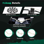 SCITOO Premium 16 Inch Hubcaps Set of 4 Wheel Rim Cover OEM Style Easy Snap On Car Truck SUV Hub Cap Replacement for Dodgefor Honda,for Mazda,for Kia,for Ford,for Mitsubishi,for Hyundai,etc.