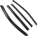 WD2-653 Dark Smoke 4 Pcs Set Window Visor (Outside Mount) Deflector Rain Guard Compatible with 2011-2017 Nissan Quest