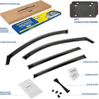 Goodyear Shatterproof in-Channel Window Deflectors for Mazda CX-90 2024-2026, Rain Guards, Window Visors for Cars, Vent Deflector, Car Accessories, 4 pcs - GY008042