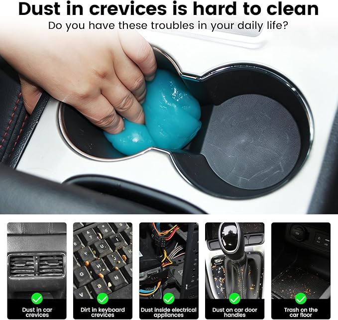 Car Cleaning Gel Detailing Putty Car Putty Auto Detailing Tools Car Interior Cleaner Cleaning Slime Car Accessories Keyboard Cleaner