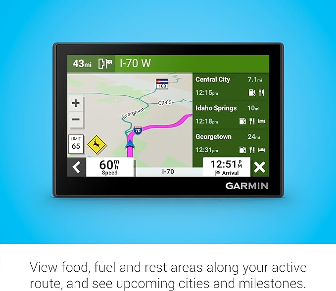 Garmin Drive™ 53 GPS Navigator, High-Resolution Touchscreen, Simple On-Screen Menus and Easy-to-See Maps, Driver Alerts (Renewed)