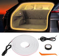 Car LED Strip Lights - Trunk Cargo Ambient Lighting, Warm Yellow 3500K, 177.16 inches Flexible Cuttable LED Light Strip, Easy Install, Waterproof, Universal Fit for Car Trunks, SUVs, and Vans