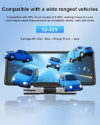 Wireless Carplay Screen for Car, 10.26" Apple Car Play & Android Auto Screen, Car Tablet, Audio Receivers Touchscreen with GPS Navigation/Mirror Link/Siri/FM (No Front & Rear Cameras)