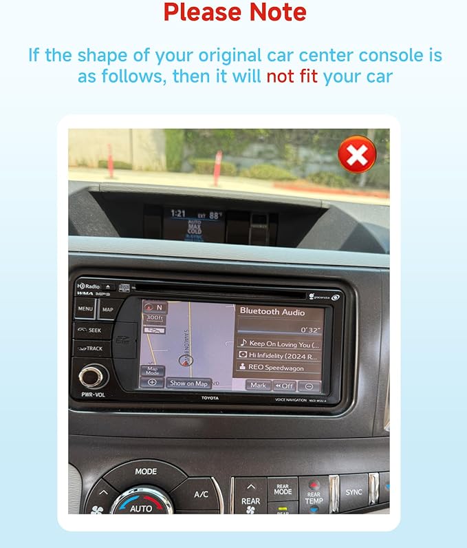 4 Core+64G Android 15 Car Stereo for Toyota Sienna 2011-2014 with Wireless Carplay Android Auto, 9 Inch Touch Screen Radio Support GPS/ 5G WiFi/Bluetooth/SWC+Backup Camera